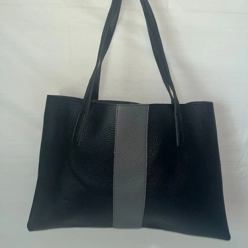 VINCE CAMUTO Vegan Leather Luck Tote black